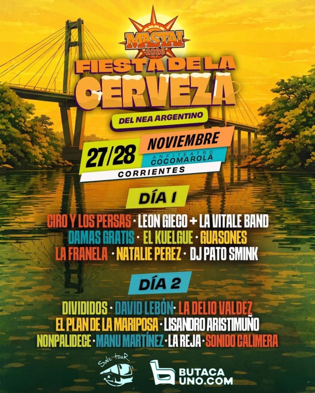 SALE TOUR FESTIVAL MASTAI - CORRIENTES